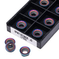 Carbide External Turning Insert 2PCS Turning Tool RPMW1003 RPMT10T3 Blue Cemented Carbide Milling Insert Metal Blade of CNC(RPMT10T3)