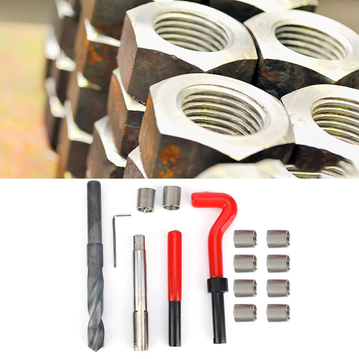 M14x1.5 Thread Repair Kit, Stainless Steel Thread Insert Sleeve