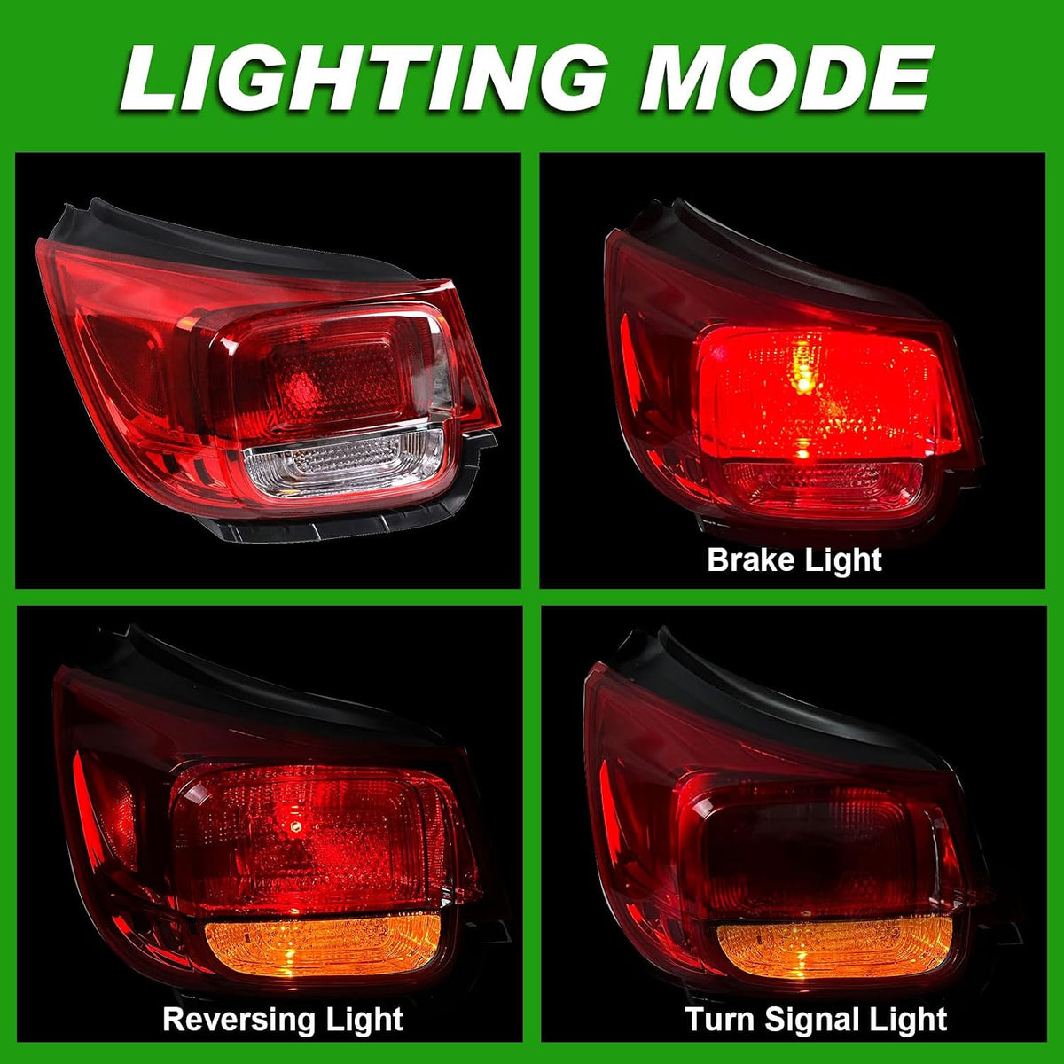 Lochnchn Tail Light fits 2013 2014 2015 Chevy Malibu LT LS Eco,Limited 2016