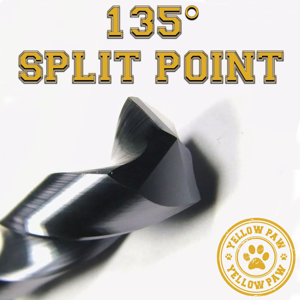 11/16 Inch Drill Bit (3 Pack) Industrial Grade M35 Cobalt Titanium Aluminum Nitrite - 11/16" Diameter & Total Length of 6" with Working Length of 3" Easily Drill Into Metal, Steel, & Aluminum