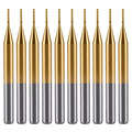 Haoruili 10Pcs 0.6mm Carbide End Mill