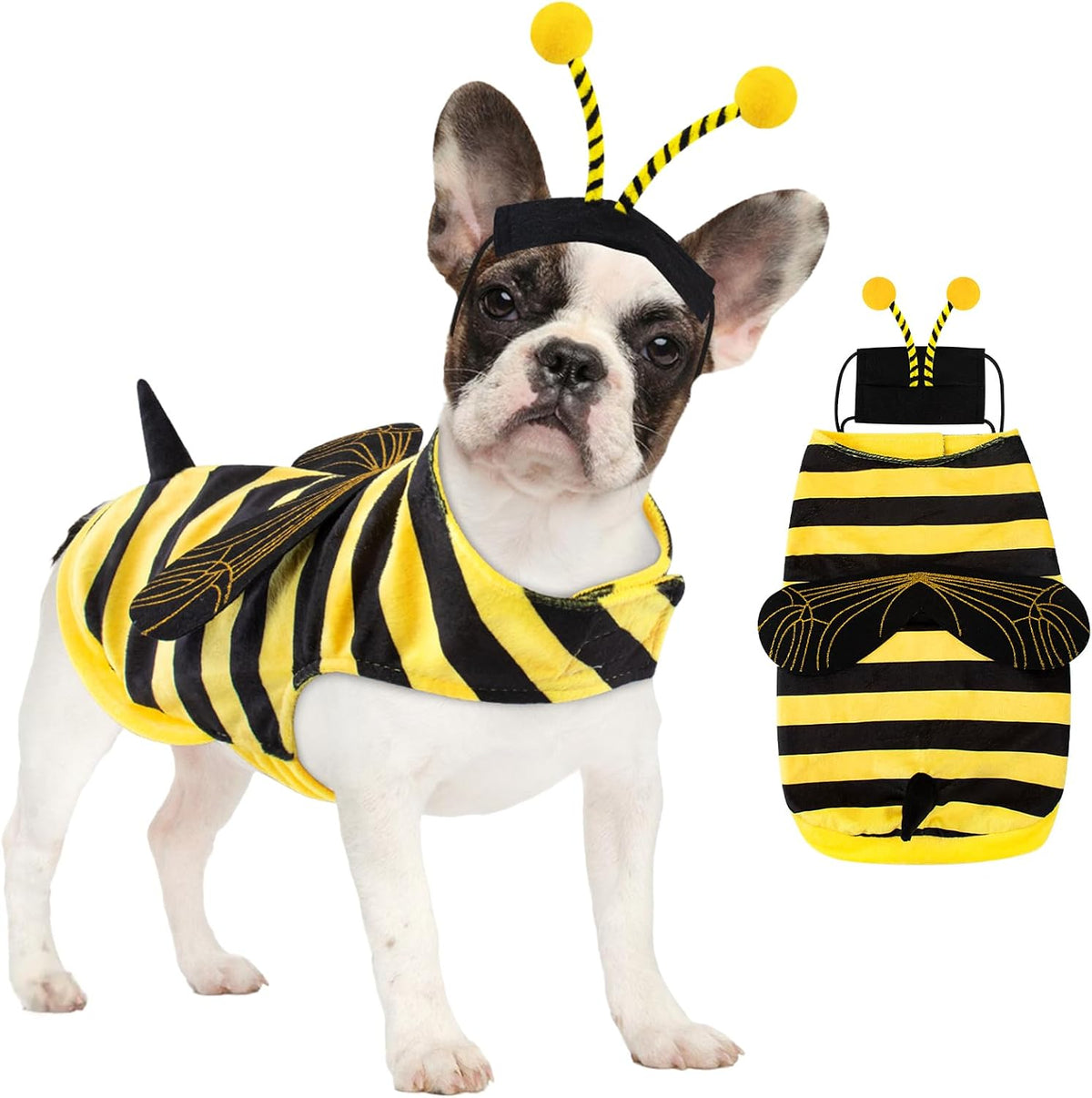 Bee Dog Costume Halloween Dog Costumes for Small Medium Dogs Cats