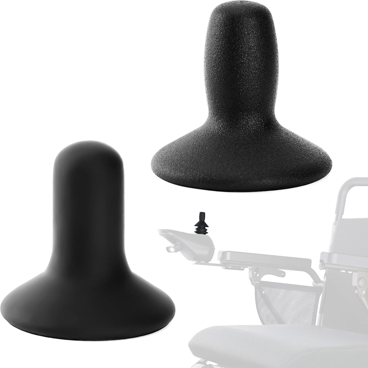 Electric Wheelchair Joystick Controller Kit - Universal Replacement Button Caps Compatible with Most Electric Scooters and Wheelchairs, Easy to Install, 2 Pack