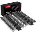 48 Tool Magnetic Modular Wrench Organizer Set-Tool Drawer Storage Rack with Metric&SAE Labels, Wrench Holder with