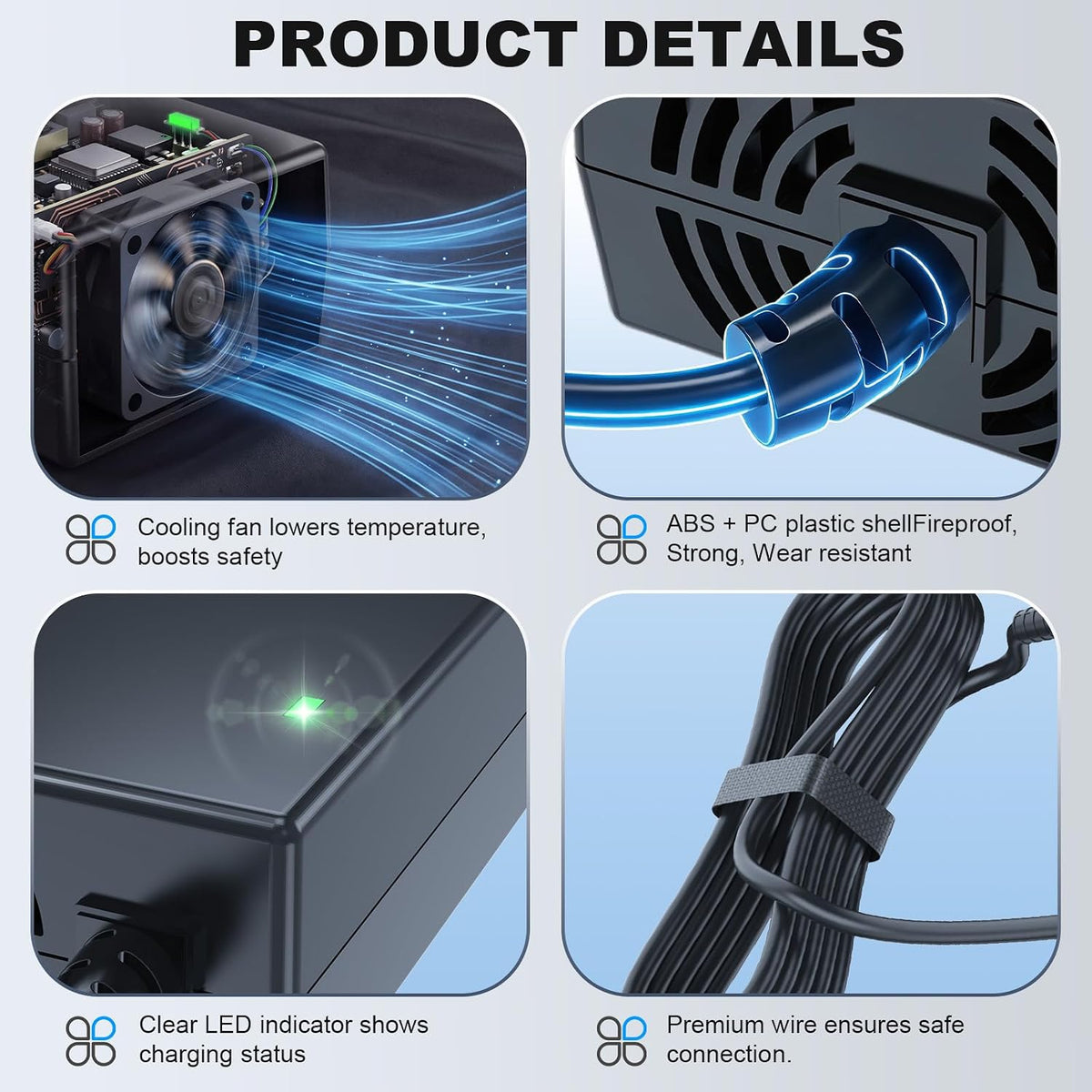 29V 5A for 24V 5A 3-Pin Male XLR Connector Battery Charger for Lakematic, Pride Mobility, Jazzy Power Chair, Drive Medical, Golden Technologies, Shoprider, Rascal 200T/500T/301 PC 24BC5000TF-1