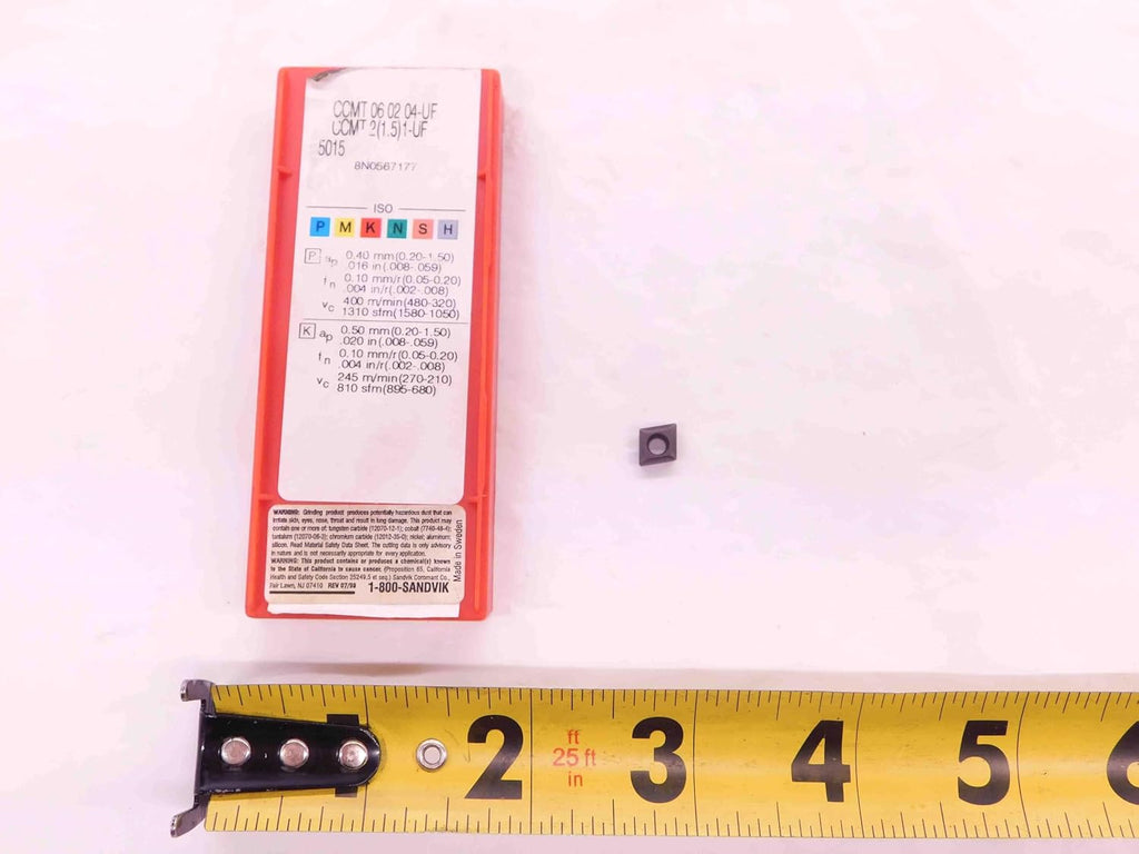 1pc NEW SANDVIK CCMT 06 02 04-UF/CCMT 2(1.5)1-UF 5015 Carbide Turning Insert - EA0639BM5