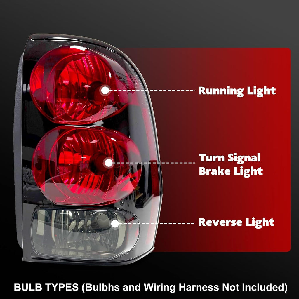 Tail Light Compatible With Chevrolet Trailblazer 2002-2009 Pair