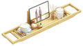 Bathtub Tray Caddy - Bath Tray - Bath Tub Table Tray Caddy - Bamboo Bath Tray for Tub