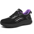Non Slip Work Shoes for Women Black Purple