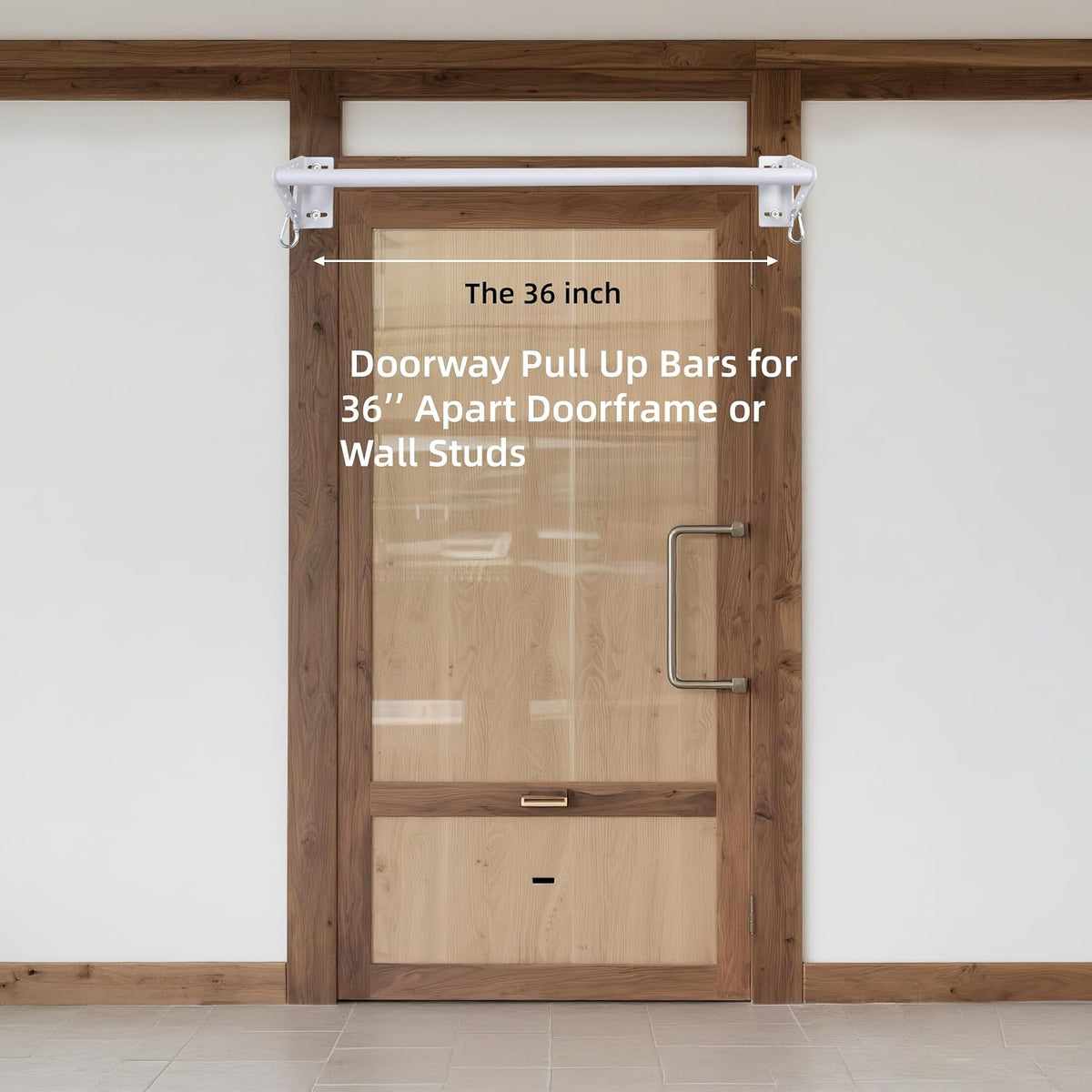 Wall Mounted Doorway Pull Up Bar, Heavy Duty Strength Training Pull-Up Bars for Doorframe, Support Beam or Joist