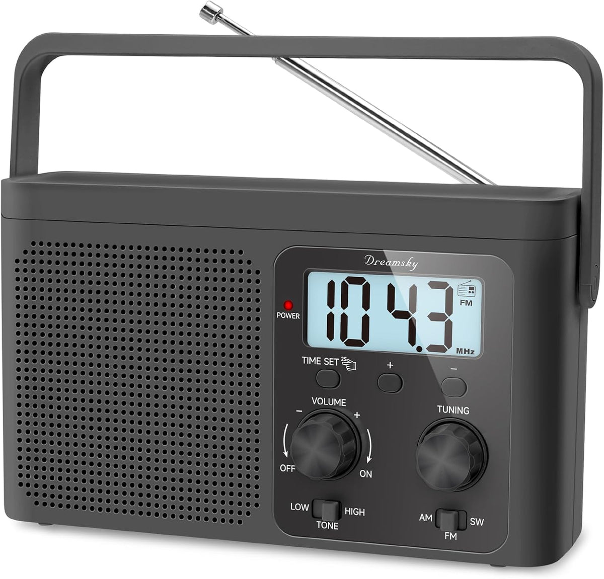 AM FM Radio Portable Shortwave Radio Battery Powered/Plug in Wall