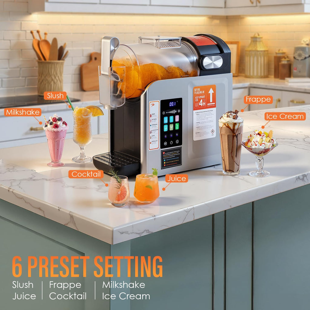 New Upgrade Smart 6 Presets Slushie Machine for Home & Frozen Drink Maker