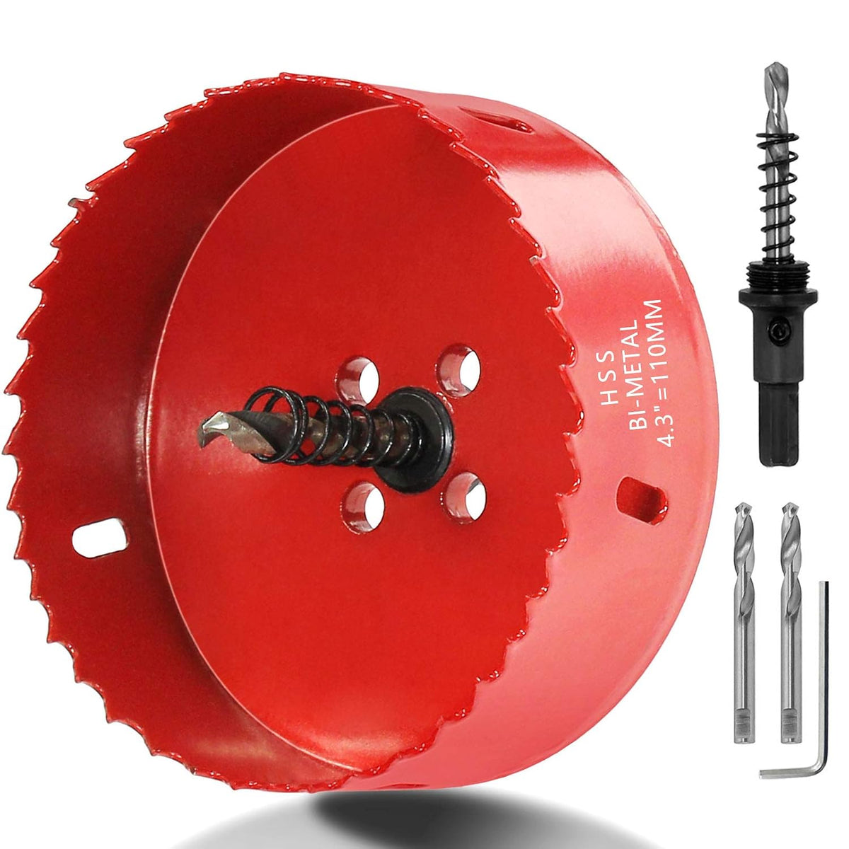 Luomorgo 110mm/4.33 inch Hole Saw, 1.46 inch Cutting Depth