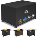 Fire Pit Cover Rectangular 48 Inch - Outdoor Fire Table Cover Rectangle Heavy Duty & Waterproof, 600D Patio Propane