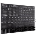 48x36 Inch Metal Peg Board Kit 1/4" Pegboard Hooks Accessories