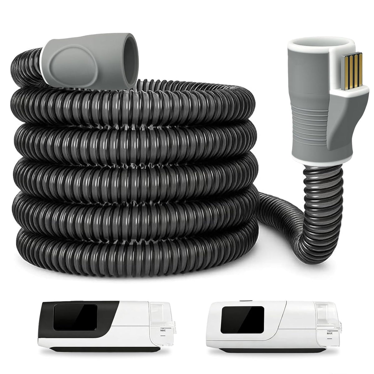 Replacement CPAP Tube for Climate-line, Compatible with Airsense 11 & Aircurve 11, 6.5 Ft CPAP Hose for Sleep Apnea Machine, Flexible Breathing Tube with Standard Connectors - Home & Travel Use