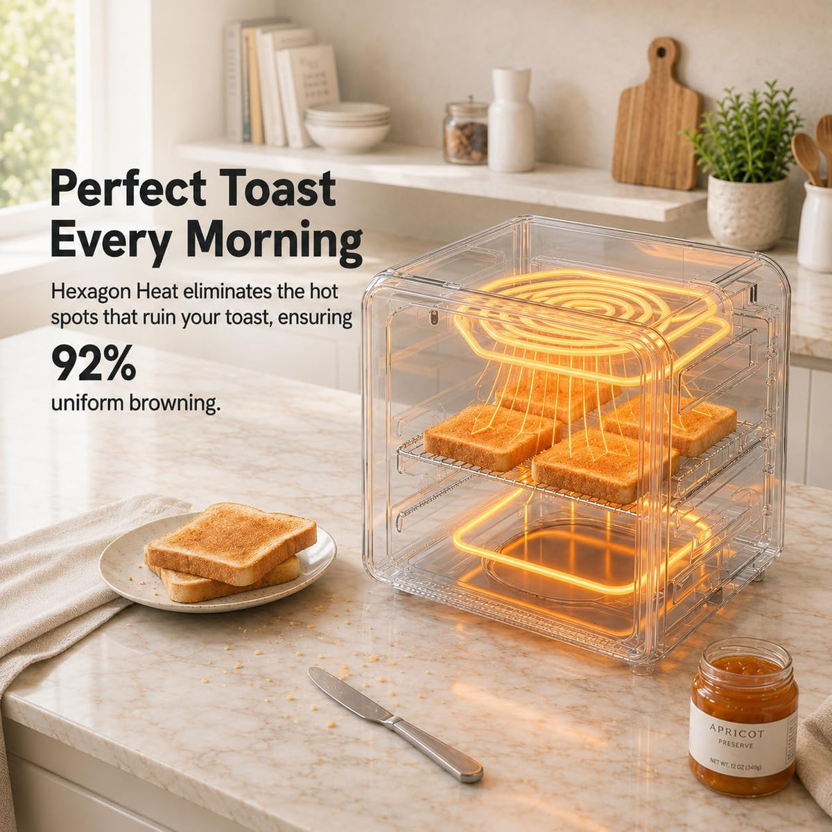 6-in-1 Retro Air Fryer Toaster Oven Combo, Compact 12.7 QT Small Countertop Convection Oven, Fits 9" Pizza & 4 Toast