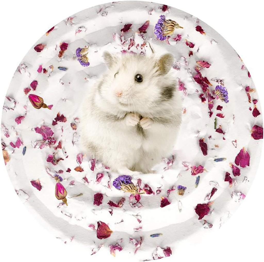 Hamster Bath Sand,5LB Dust Free Hamsters Bathing Sand Natural Petals Scented Desert Sand or Potty Litter Sand for