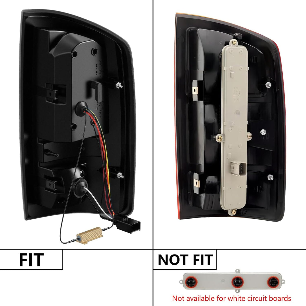 WonVon LED Taillights Assembly Compatible for 2002-2006 Dodge Ram