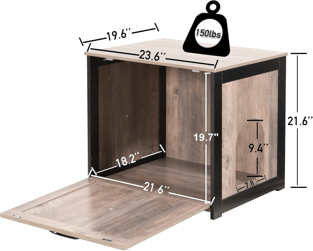 Cat Litter Box Enclosure, Hidden Litter Box Furniture, 23.6 Inches
