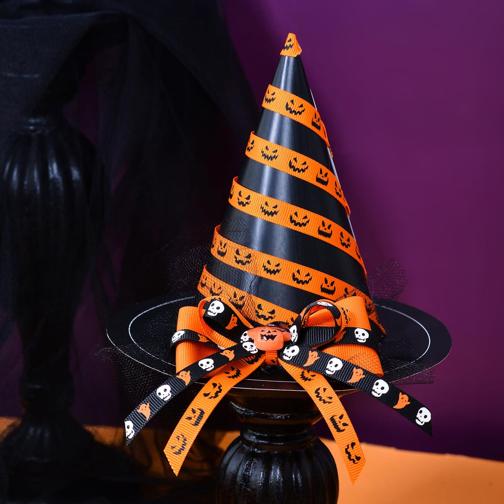 Halloween Ribbon Thin Grosgrain 3/8 Inches Thin Halloween Ribbons Set
