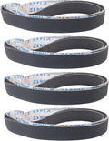 1x42" Silicon Carbide Sanding Belts 3 Each of 400/600/800/1000 Grit, 12Pack