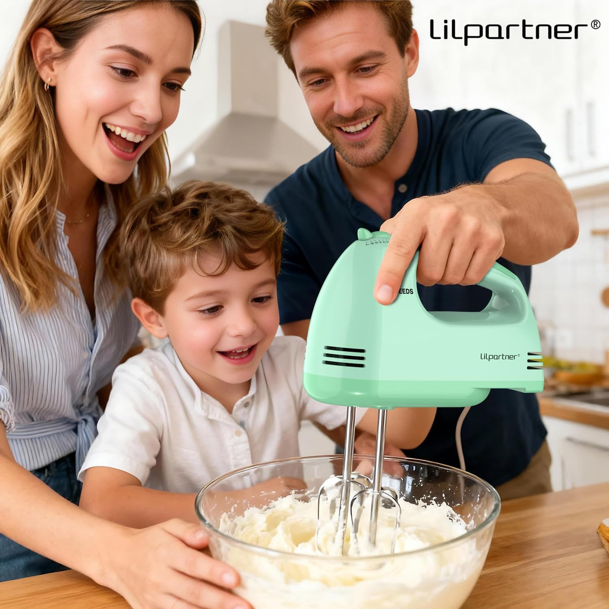 Hand Mixer Electric, Ultra Power Kitchen Hand Mixer With 7-Speed & 5 Stainless Steel Accessories for Whipping Dough