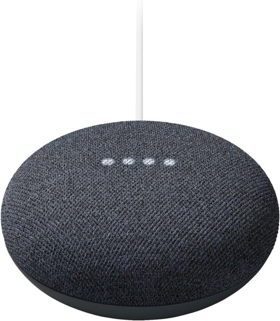 Nest Mini 2nd Generation Smart Speaker with Google Assistant - Charcoal