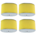 USPEEDA 4pcs Air Filters for Wacker WP 1550 Plate Compactor CR950 Engine