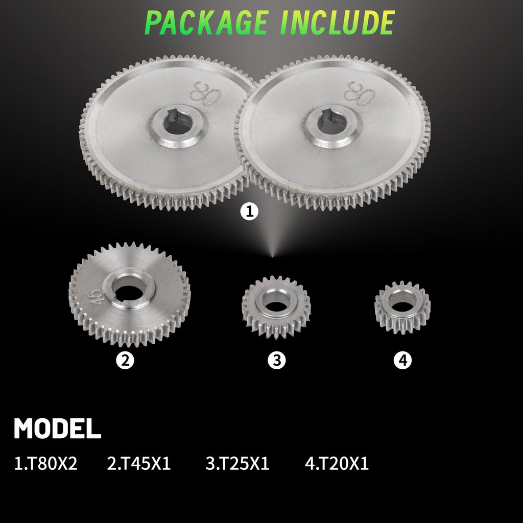 XUNKUANER 5PCS Metal Steel Gears For CJ0618 Lathe Accessories Replacement