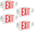 Gruenlich Exit Sign with Emergency Light, Battery Backup, 4 Pack