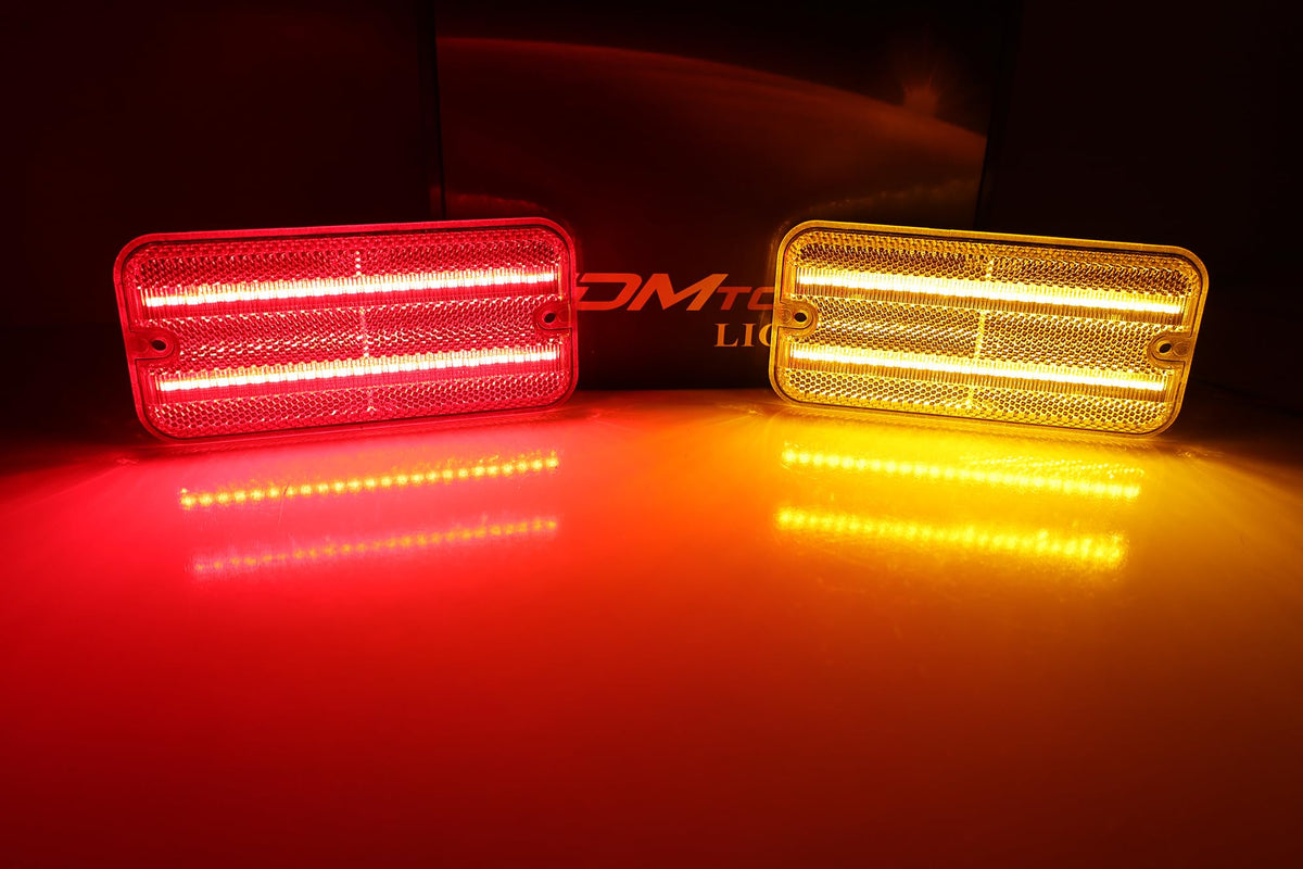 iJDMTOY LED Front/Rear Side Marker Lights For GMC/Chevy 1985-1995 Van