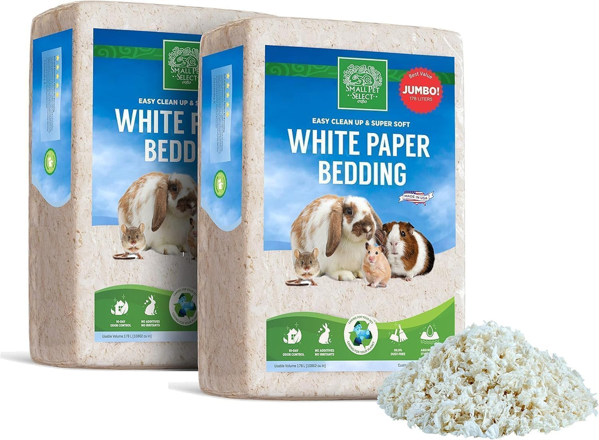 White Paper Bedding, Guinea Pig, Odor Control, 356 L