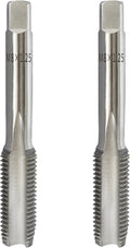 2Pcs M8x1.25 Metric Right-Hand Thread Tapping Tool, Hand Taper & Plug Tap