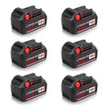 6packs 6.0Ah Replacement Battery Compatible with Milwaukee M -18 18v 6000mAh