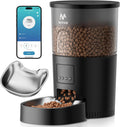 Automatic Cat Feeder, 5G WiFi Food Dispenser with APP Remote Control, Pet Dry Food Smart Feeder, Programmable Timed
