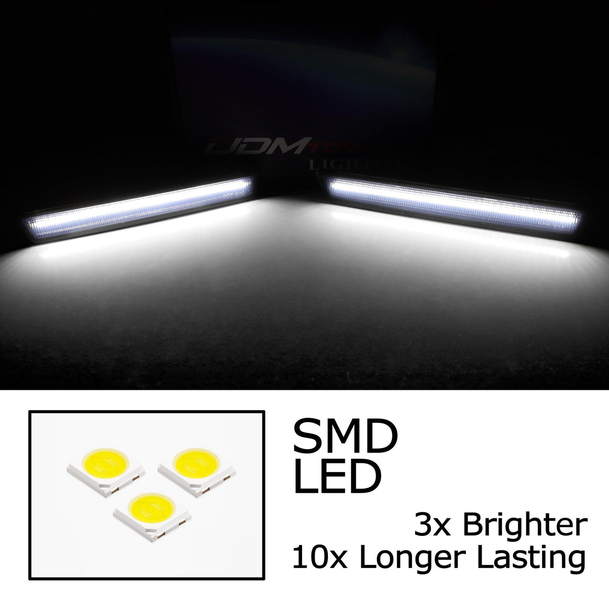 iJDMTOY LED Front/Rear Side Marker Lights For Dodge 2015-2022 Challenger