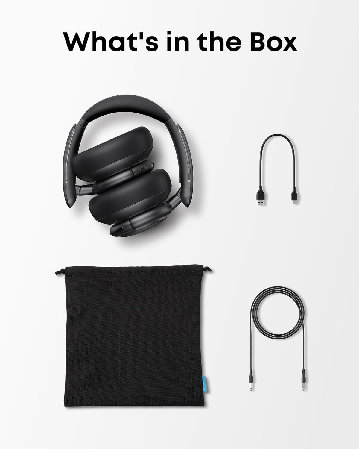 by Anker Q30 Hybrid Active Noise Cancelling Headphones, Black | Over-Ear, Bluetooth, Multiple Modes, Hi-Res, Custom