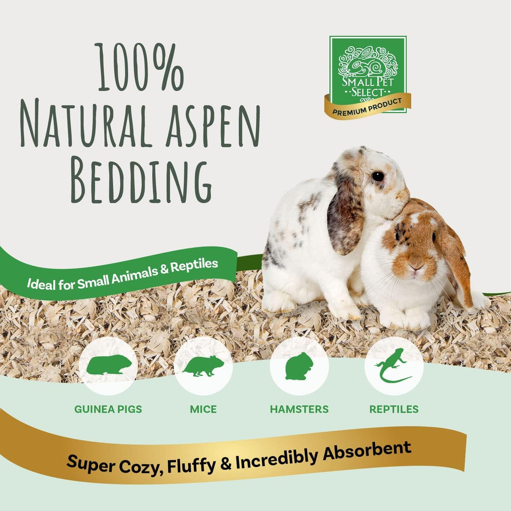Premium Natural Aspen Bedding, Animal Bedding for Small Indoor and Outdoor Pets, Made in the USA, Jumbo Size 141 L