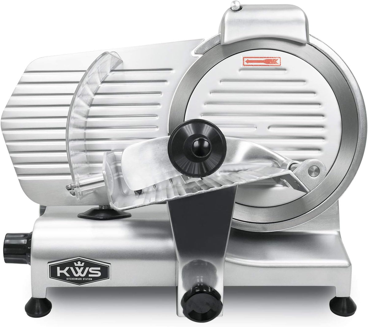 10NS Commercial 10" Electric Meat Slicer, 320W High-Torque Motor, Stainless Steel Blade, Deli-Style Thin Slicing