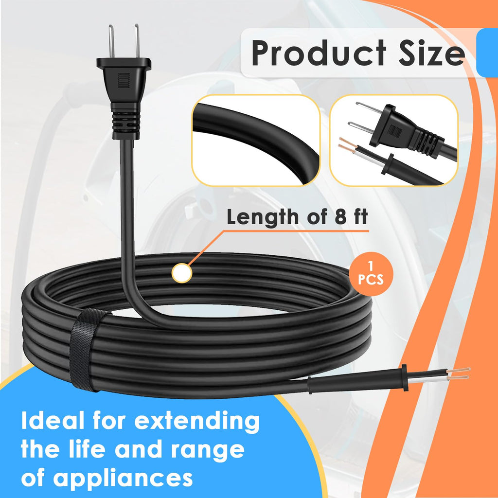 8FT 664463-0 Replacement Power Cord (2X14X8 Sj) Compatible with Makita Tool