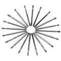 JINGLING 2mm Diamond Drill Bits for Glass, 0.08" Tile Drill Bits, Small Hole Saw Drilling Tools for Stone Rocks Ceramic Porcelain Pack of 20Pcs