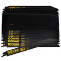 50 Pack 9 inch 14/18TPI Reciprocating Saw Blades, M42 Teeth with Cobalt Bi-Metal Blades,for Automatic Dismantling Sawzall Blades for 1/16-5/16 Medium Metals