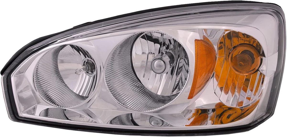 HEADLIGHTSDEPOT Halogen Headlight Compatible With Chevrolet Malibu 2004-2007 Includes Left Driver Side Headlamp