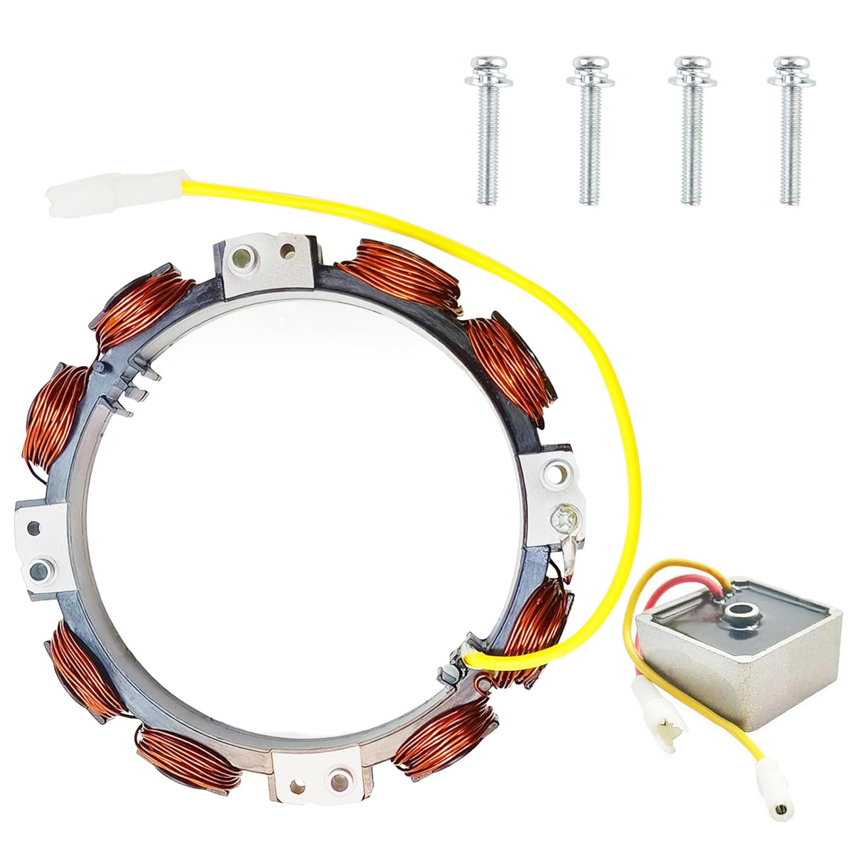 Chikia 592829 Alternator Stator For B&S 691063 393474 with 794360 Regulator