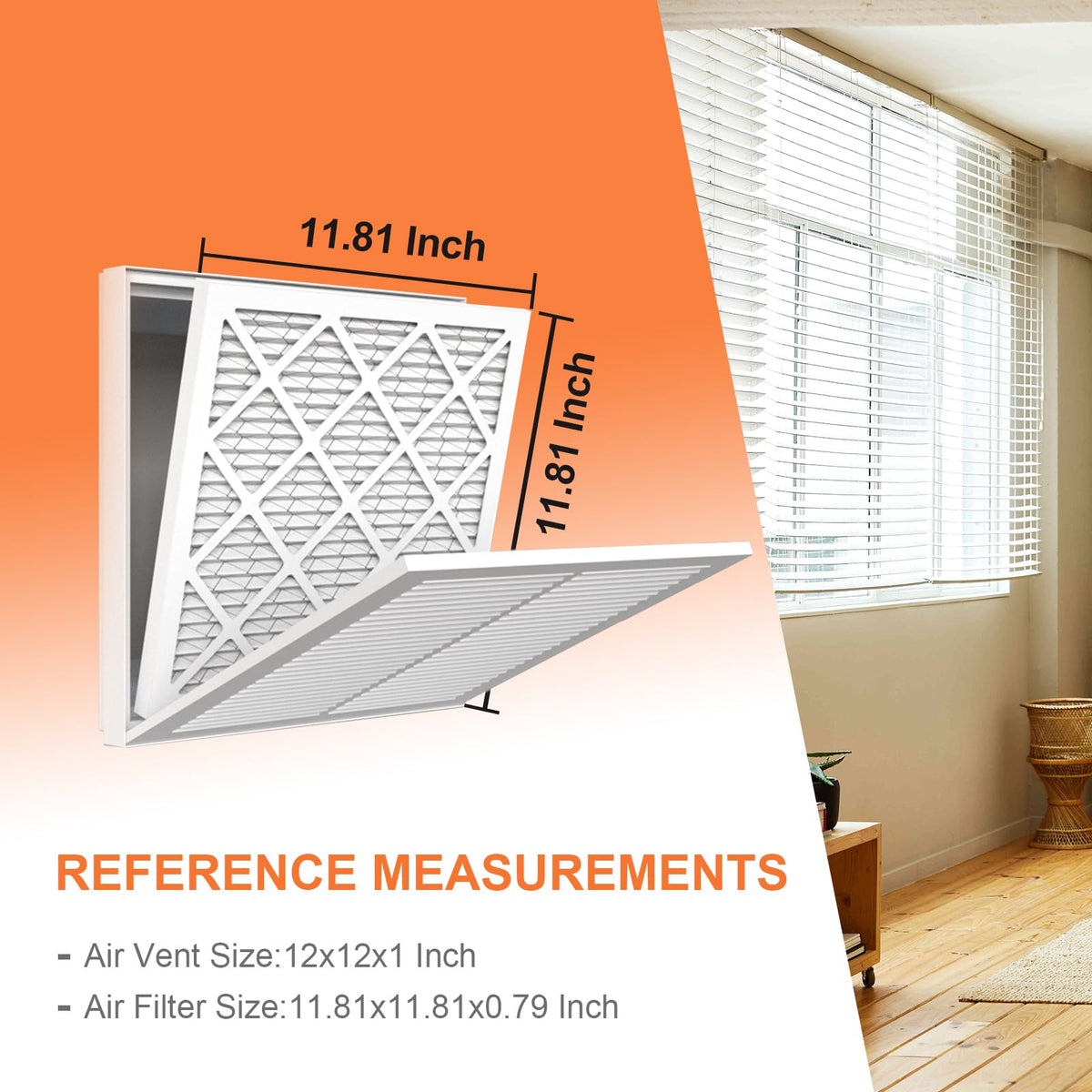 12x12x1 Air Filter 6 Pack MERV 8 AC Furnace Filter