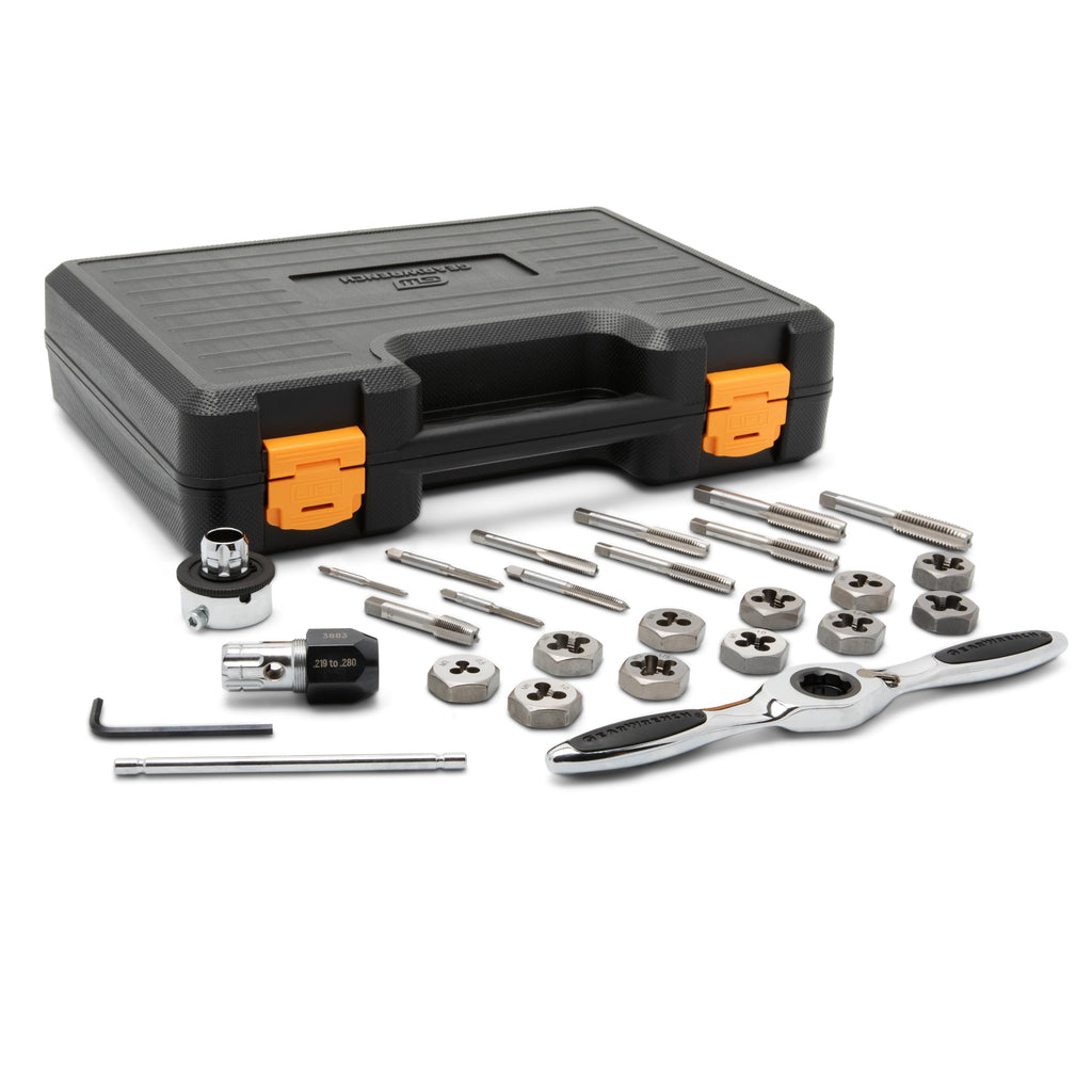GEARWRENCH 27 Piece Metric Ratcheting Tap & Die Set | 82814