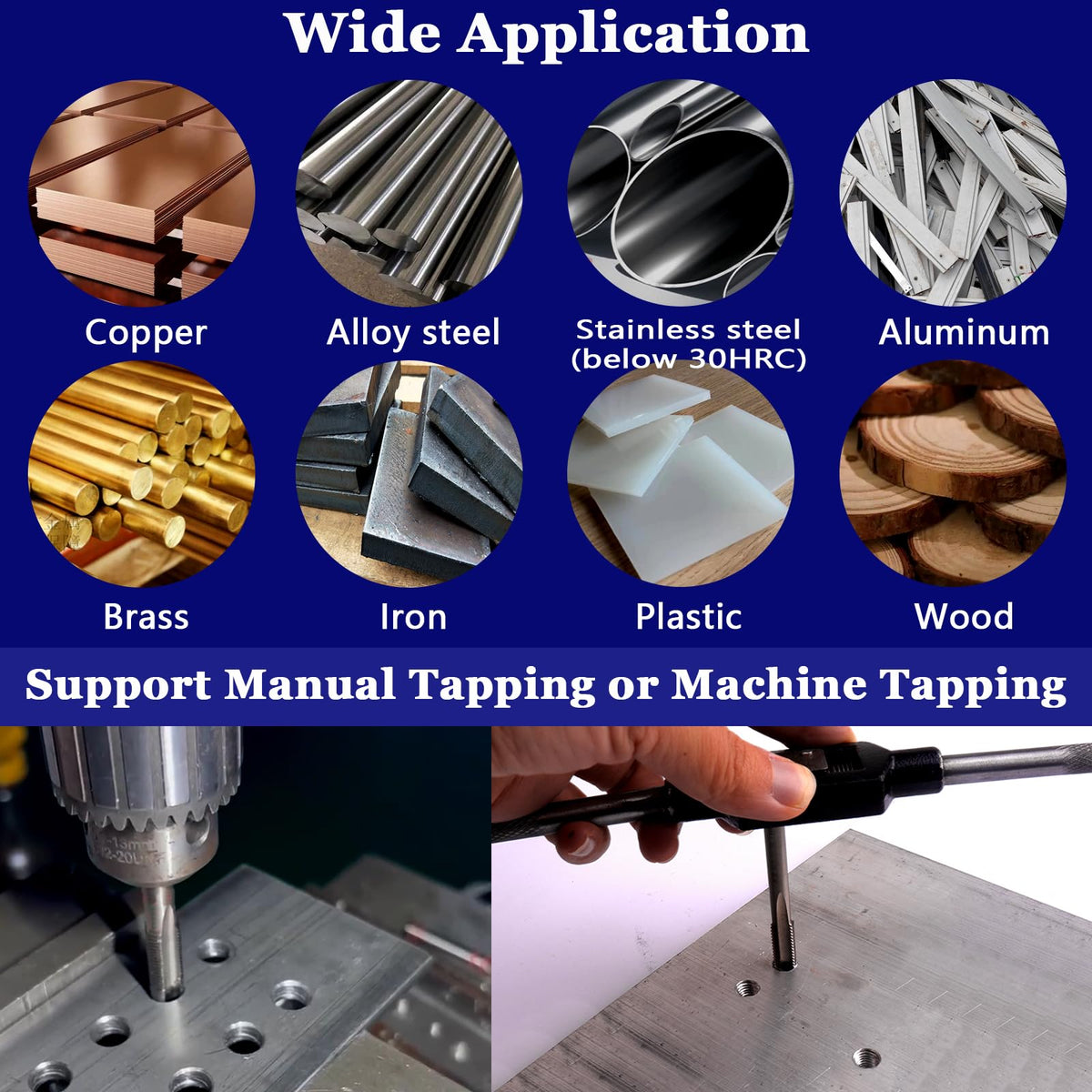 M16x1.5 Tap,M2 HSS Metric Thread Tap,Right Hand Thread Tap (M16x1.5)