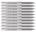 Accusize Industrial Tools 10 Pc 6-32Nc, 2 Flute, H.S.S. Spiral Point Taps, A.N.S.I. Standard, Ground, Spt-6-32x10