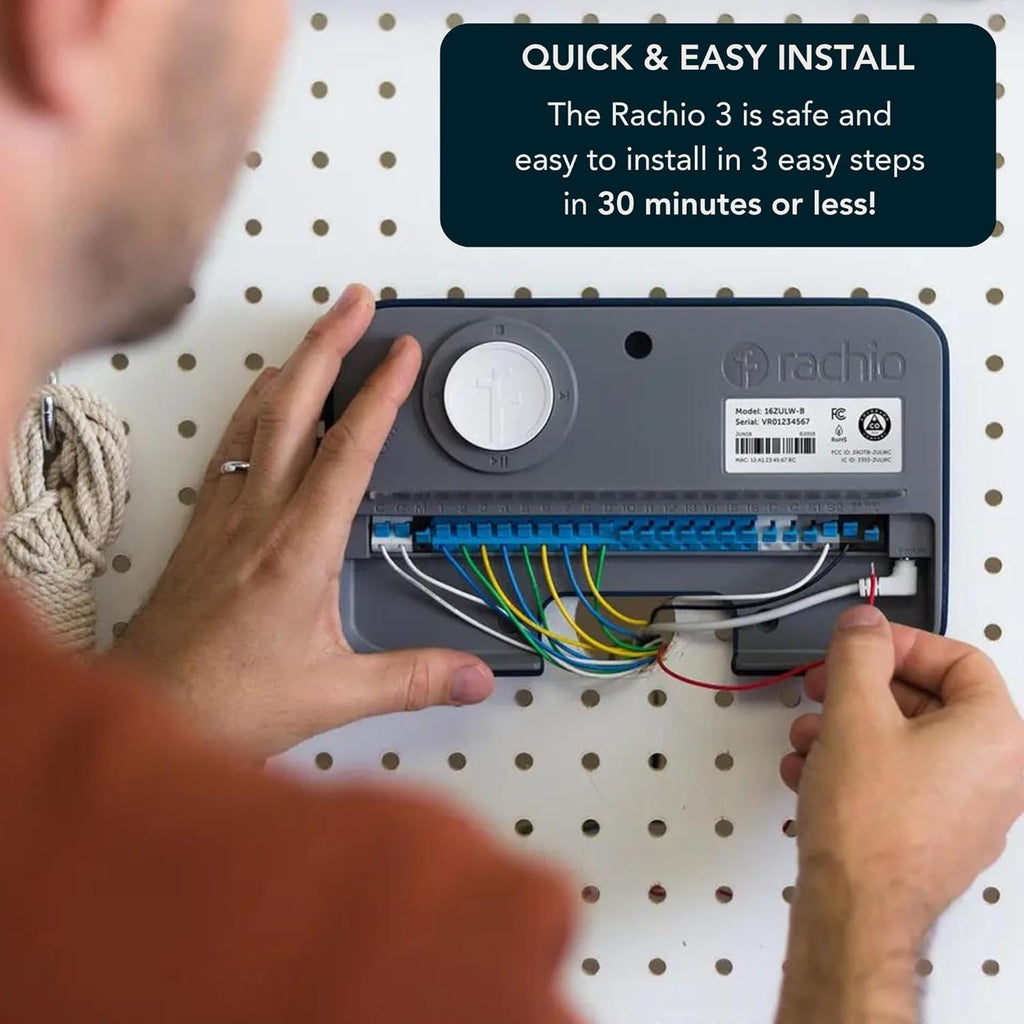 3 Smart Bundle: Includes Rachio 3rd Generation-16 Zone Smart Sprinkler Controller (Alexa Compatible w/ Hyperlocal
